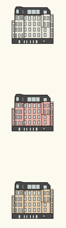 abstrakti kuvitus taloista