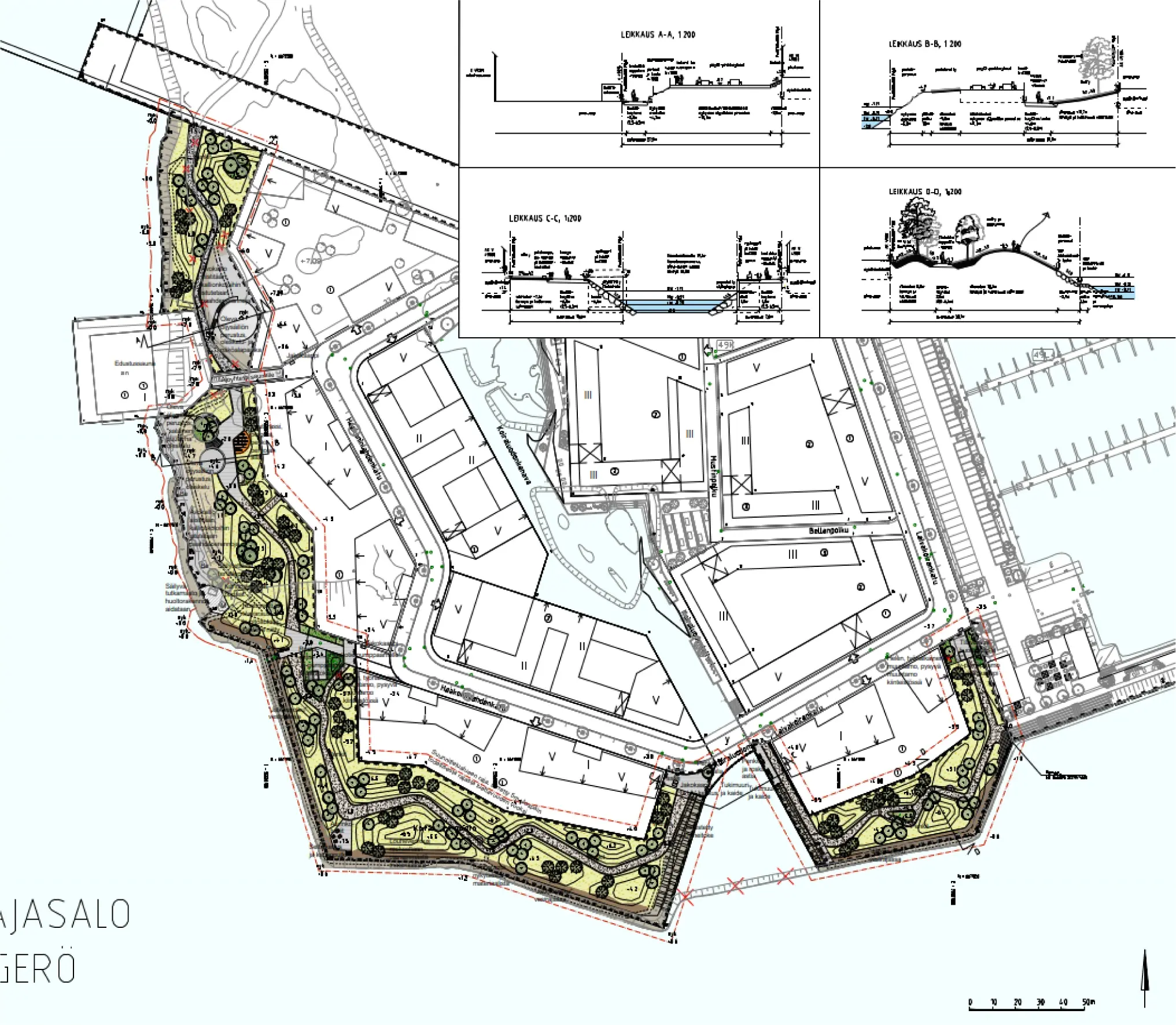 Koirasaarenpuiston suunnitelmaluonnos